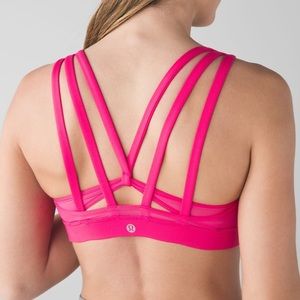 Lululemon Hot Pink Energy Bra (Exhale)